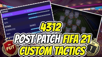 FIFA 21 *NEW* META PRO PLAYER 4312 CUSTOM TACTICS & PLAYER INSTRUCTIONS | POST PATCH | FUT 21!!