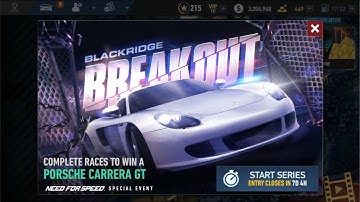 NfS: No Limits - Porsche Carrera GT Day1 complete