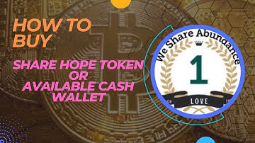 How to: buy  Share Hope Token and convert it into AC Wallet Balance WSA We share abundance