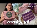 Trying a Crochet Kit (Hooks & Needles) | Crochet a Potholder With Me