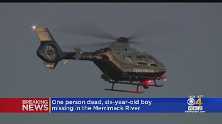 Parent dead, 6-year-old missing in Merrimack River