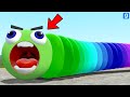 I MADE ROBLOX HUNGRY RAINBOW WORM FROM Slither.io GAME In Garry's Mod