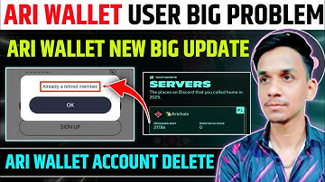 ARI WALLET ACCOUNT LOGOUT BIG PROBLEM 🤯 ARI WALLET NEW UPDATE | ARI WALLET AIRDROP LISTING TGE DATE