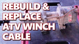 Rebuild XL 3000 WARN Winch:  Rebuild & Replace Steel Winch Cable