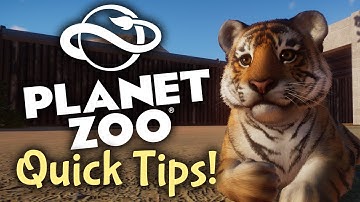 Planet Zoo - 5 Quick Tips on Exhibits, Food Quality, and More