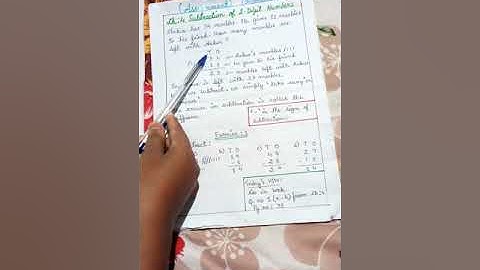 Class 2 Mathematics Ch:4 Subtraction
