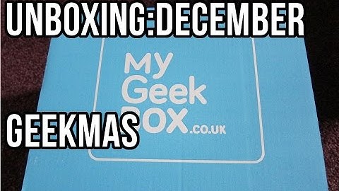 My Geek Box: December 