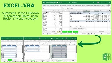 Video 438: Pivot-Drilldown auf Profi-Niveau: Automatisch Blätter nach  Region & Monat erzeugen!