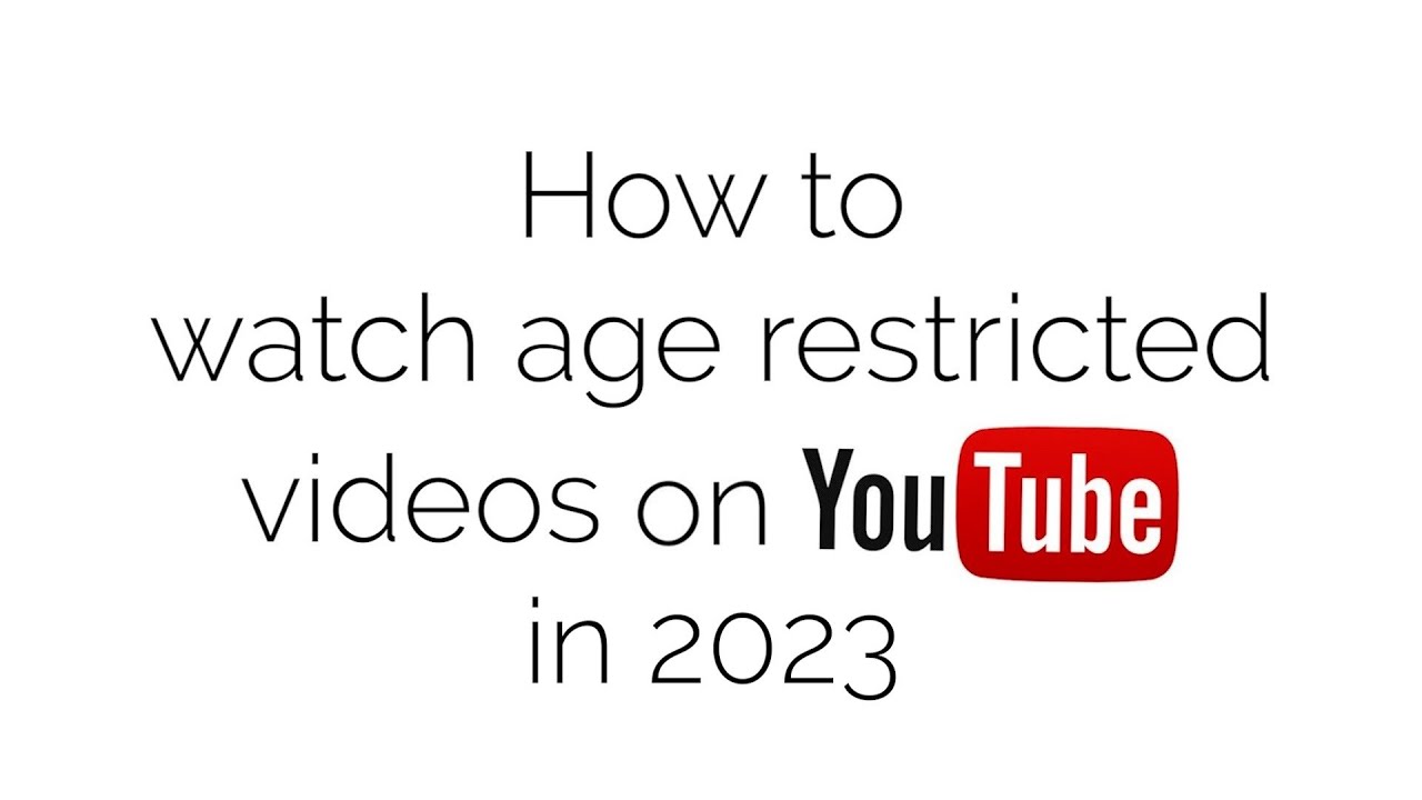 Watch Youtube Xxvedeos - How to watch age restricted videos on Youtube (2023) - YouTube