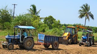 JCB 3DX Loading Sand to a Tractor | JCB Working Video | #dream world