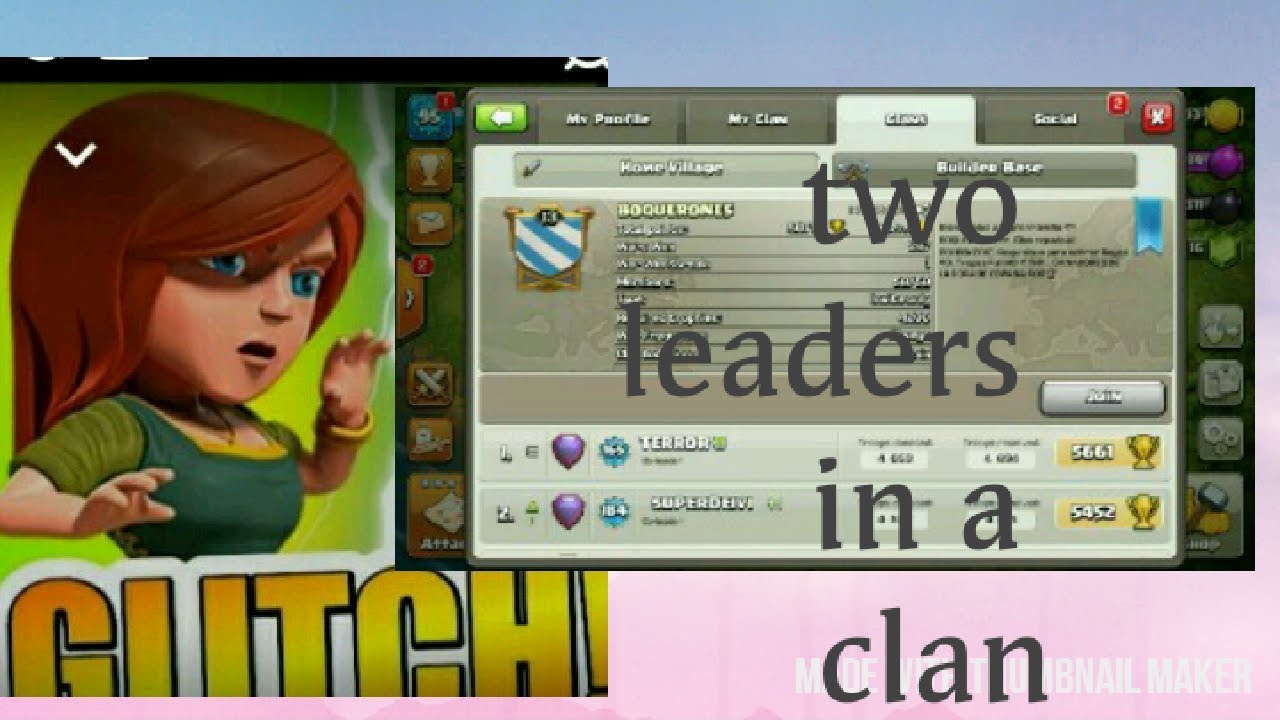 Glitch!!! A clan with 2 leaders