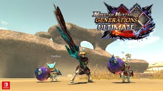 Monster Hunter Generations Ultimate | Modified Black X Set Gameplay | Use any Great sword you want!