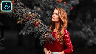 How To Edit DARK MOODY Color Grading Effect In Photoshop Tutorial screenshot 5