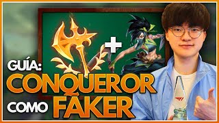 ¡APRENDEMOS a usar CONQUEROR como FAKER! - Analizamos la AKALI de FAKER ¿Cómo aprovecha sus RUNAS?