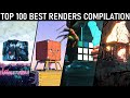 100 best renders of the default cube