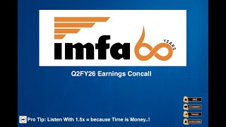 Indian Metals Ferro Alloys IMFA Q2FY26 Earnings Concall