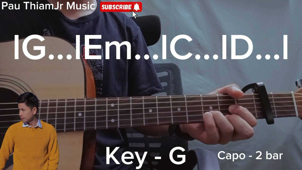 မြန်မာဆန်တဲ့အလှ - နေပိုင် (Guitar chord အလွယ်တီးနည်း)