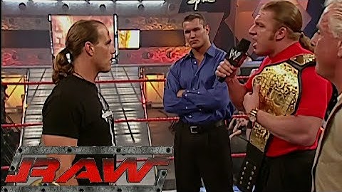 Evolution, Chris Jericho, Shawn Michaels & Goldberg Segment Before Summerslam RAW Aug 18,2003