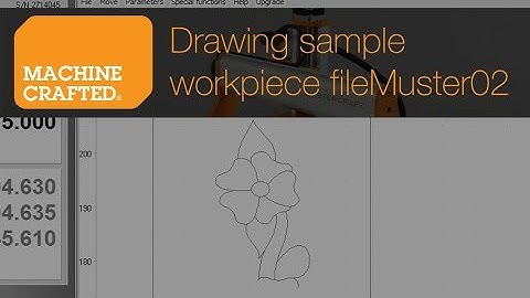 Stepcraft 420 Desktop CNC System Drawing sample workpiece fileMuster02 plt
