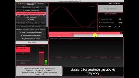 Chapter 4 Theory - Interactive Examples 4E - A vibrato, applied to multiple carrier frequencies