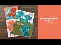 MFT Flowers in Bloom Card Kit | 4 Cards 1 Kit | Color Burst
