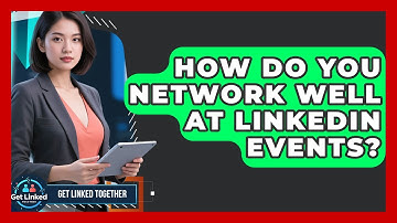 How Do You Network Well At LinkedIn Events? - Get Linked Together