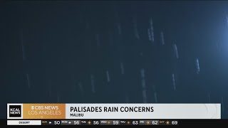 Rain raises mudslide concerns in California's burn scar areas, flood watch in effect