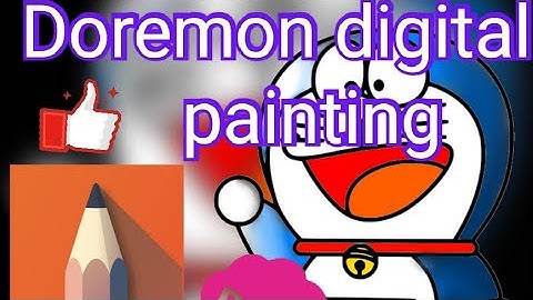 Digital painting-8 | Doremon digital painting | Autodesk sketchbook | speed art | for beginners |