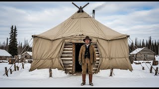 They Called Him Crazy For Wrapping His Cabin In Canvas — Then Winter Hit -40°
