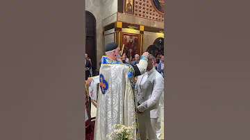 طقس الإكليل السرياني الأرثوذكسي الخوري مايكل أمين زفاف مبارك في أجواء روحية 