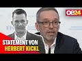 Herbert Kickl zu Mückstein-Rücktritt: "Grund ist völliges Corona-Versagen"