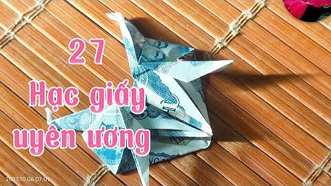 Hướng dẫn gấp hạc giấy	Informational năm 2024