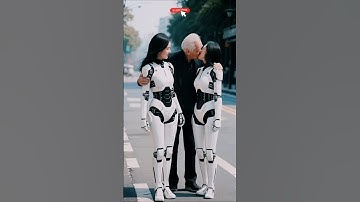 Robots purchased by old man! #robotics #robots #robot #shorts #ai #kiss #kissing #ai #shortsfeed