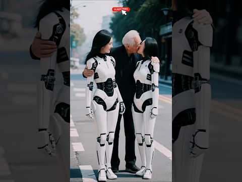 Robots Purchased By Old Man Robot Kiss Kissing Love 