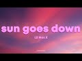 Lil Nas X - Sun Goes Down (Lyrics)