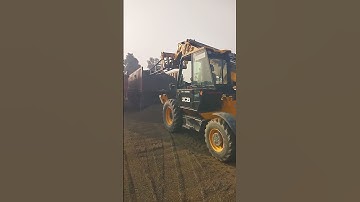 j c b Telehandler machine 6mm unloading work #youtube short #youtube trending#video viral..