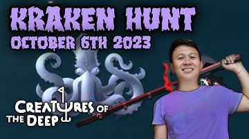 KRAKEN LOCATION OCTOBER 6TH 2023 - CREATURES OF THE DEEP FISHING #kraken