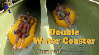 POV and Ridercam: Saifa Lightning Water Slide Coaster in Siam Park