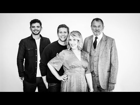 Hugh Bonneville, Phyllis Logan, Michael Fox and Allen Leech on the Downton Abbey Movie!