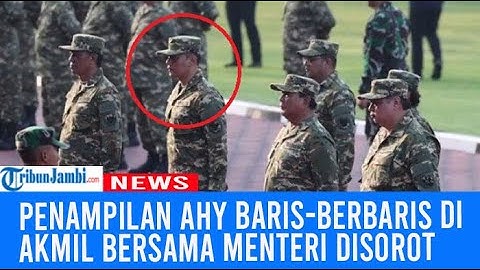 Penampilan AHY Baris-berbaris di Akmil Bersama Para Menteri Disorot, Ditempatkan di Samping Prabowo