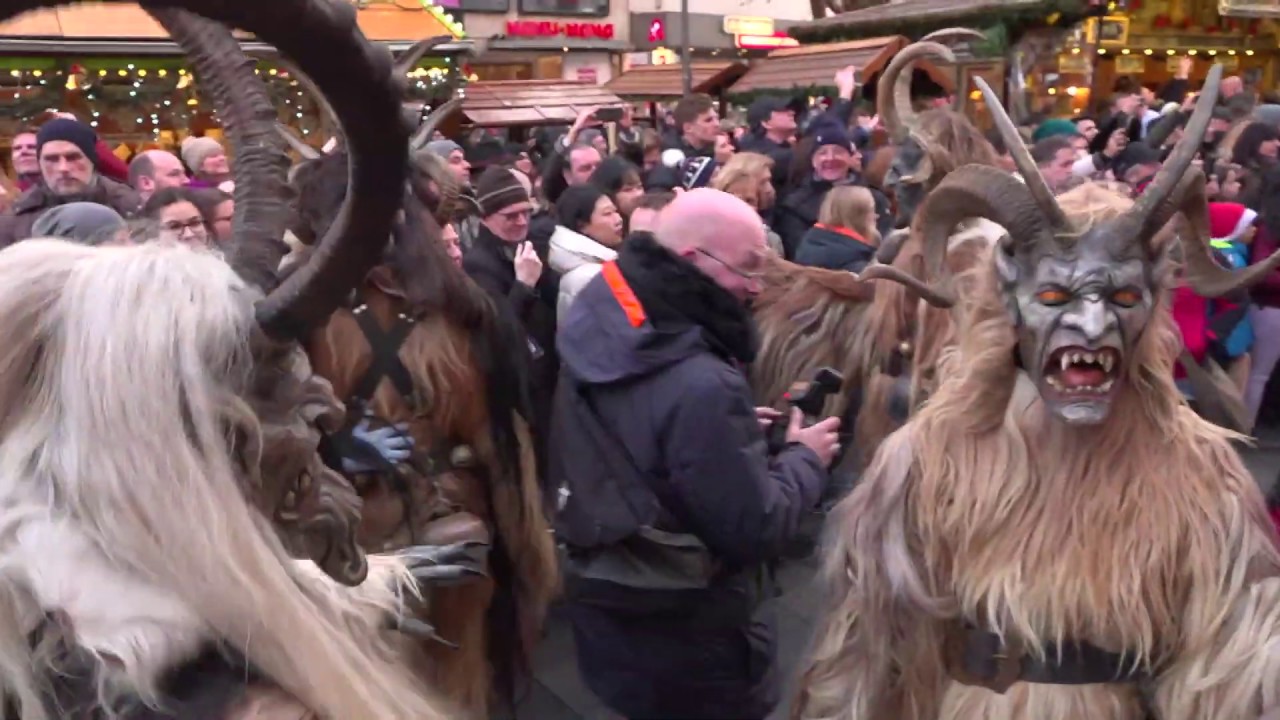 Krampuslauf über den Münchner Christkindlmarkt YouTube