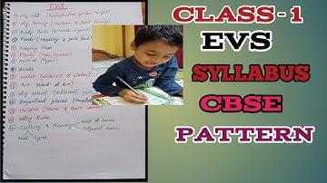 Class1 evs syllabus CBSE pattern.evs syllabus for class1#soumyakidstutorial
