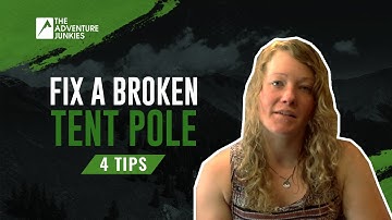 How to fix a Broken tent pole in 4 Steps