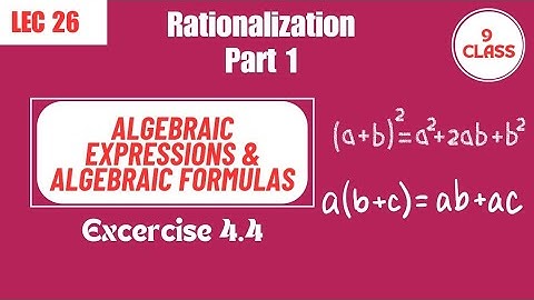 Class 9 Unit# 4 Algebraic Expressions & Algebraic Formulas Ex# 4.4 Part 1 #maths