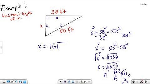 Exact and Approximate Solutions with Pythagorean Theorem