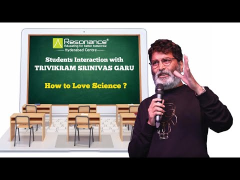 How to Love Science? Trivikram Garu interacting with Resonance Hyderabad students At Resofest2021
