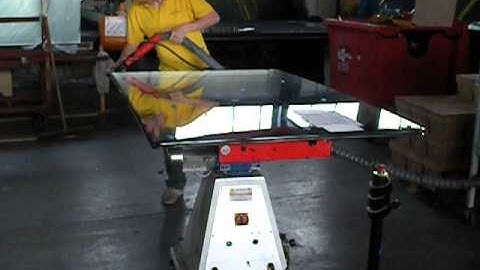 Rotary Table - Sealing a Large Glass Unit