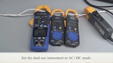 Using a Hioki Current Clamp Meter: the Difference in half-wave rectification measurement