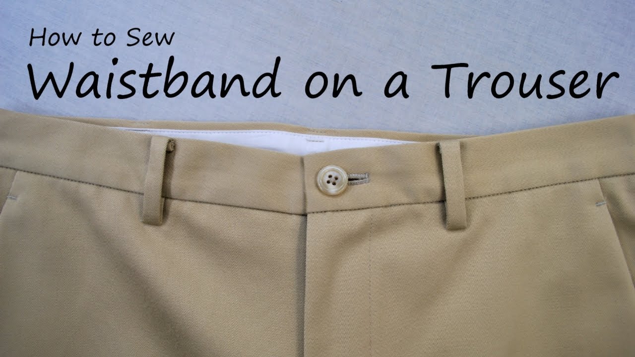 How to sew a waistband 