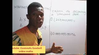 INTRODUCTION TO STANDARD FORM.